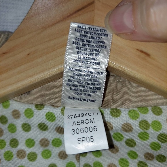 COPY - VINTAGE Old Navy Brand Brown Jacket, Polka Dot Lining, Small - Picture 3 of 9